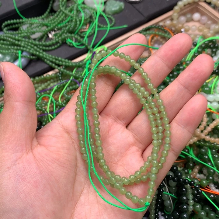 和田玉未镶嵌手链29