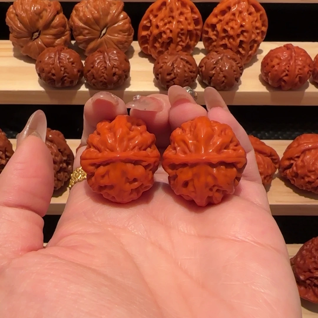 吊坠文玩核桃玉化粗筋南瓜手捻30精品2829