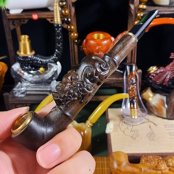 高端定制金丝楠烟嘴