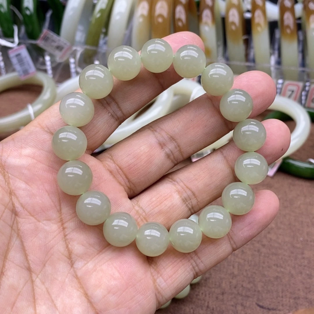 手串未镶嵌和田玉伴**生卡12