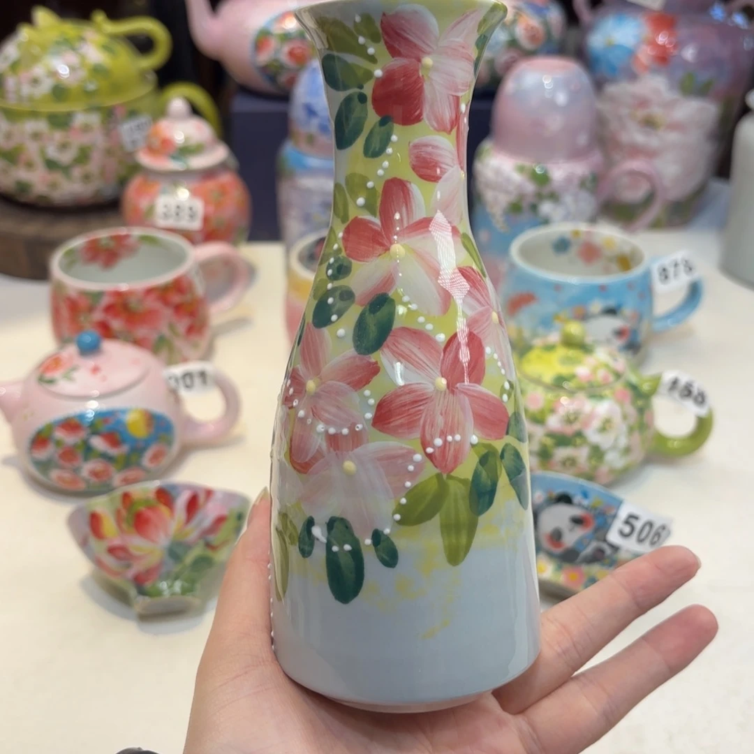 景德镇手绘高温釉下彩陶瓷茶具