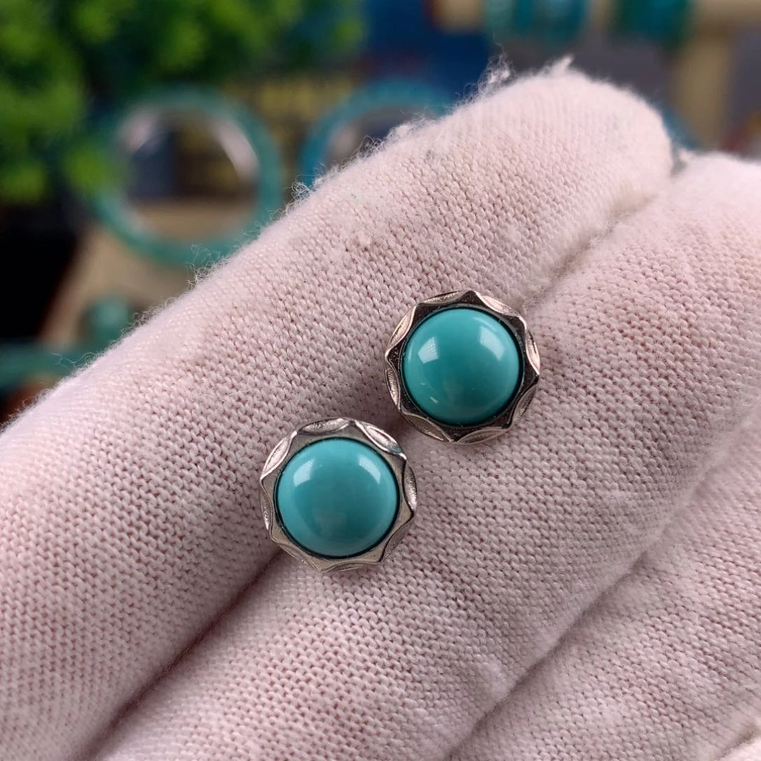 开****银S925镶嵌绿松石珠宝奇石