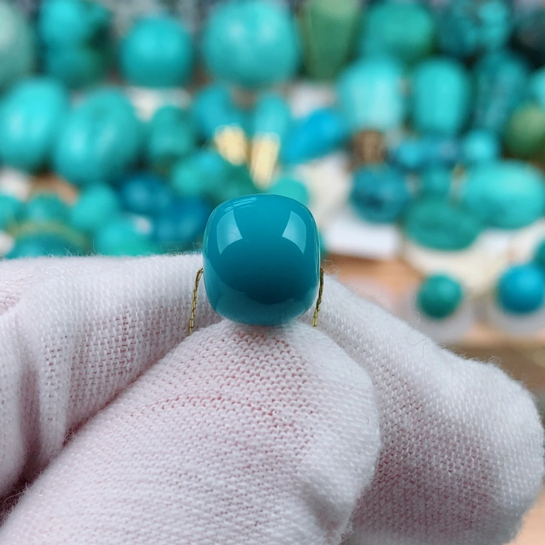 绿松石未镶嵌珠宝奇石10.5mm