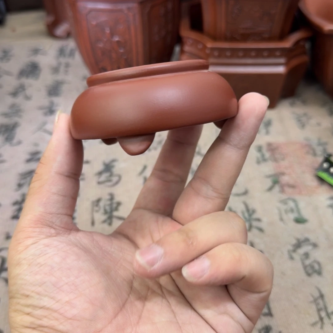 紫砂花盆5x2内经紫砂花盆