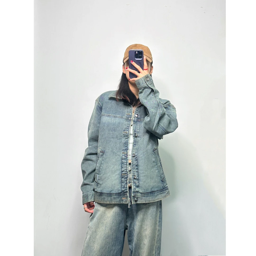 【阿海家】G牛仔外套男女同款 微瑕