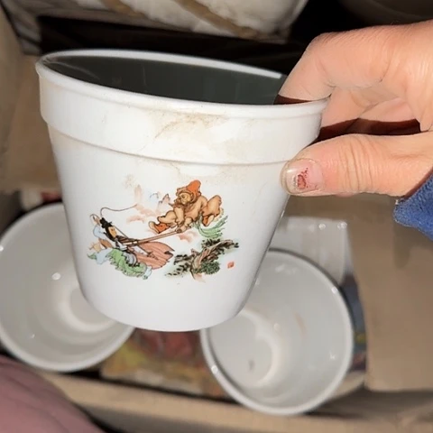 瓷片国营厂库存微瑕11厘米