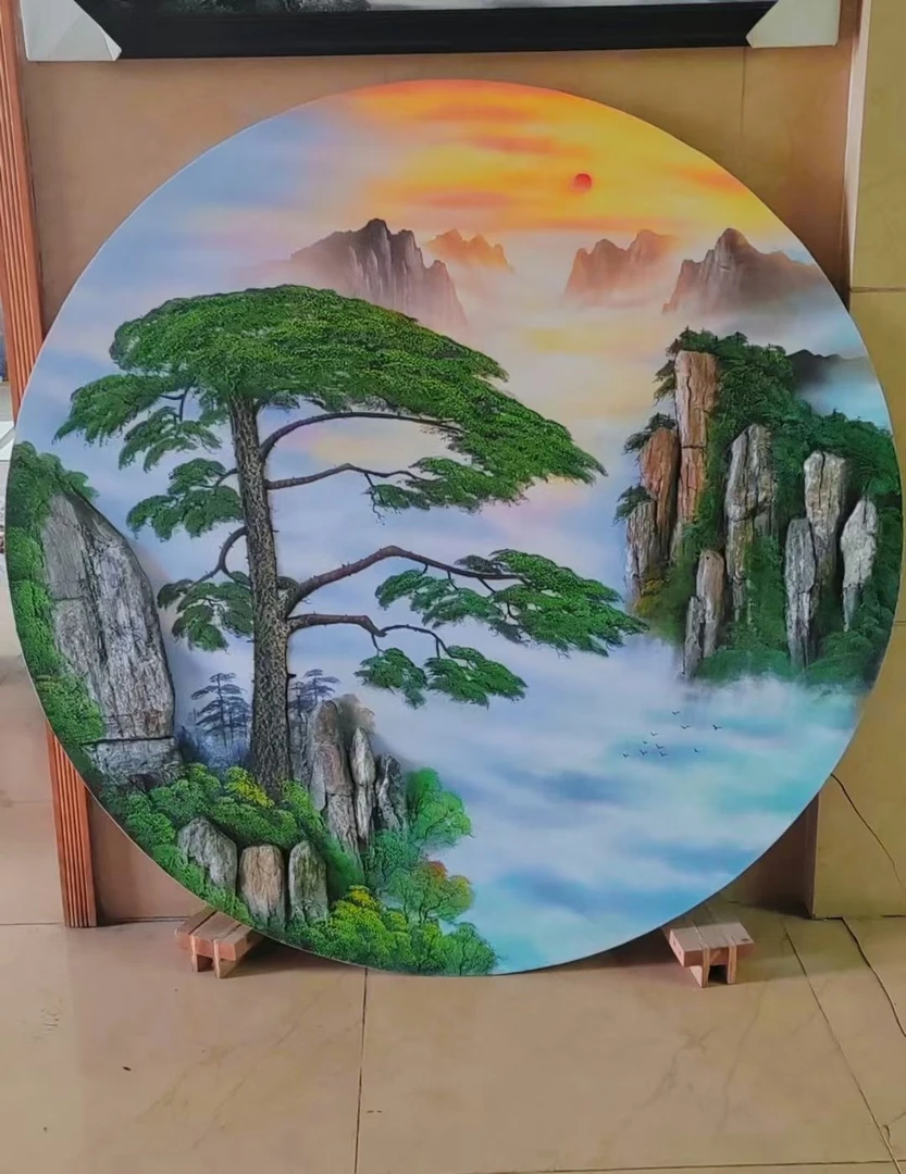 品之极艺术画立体画圆形41CM
