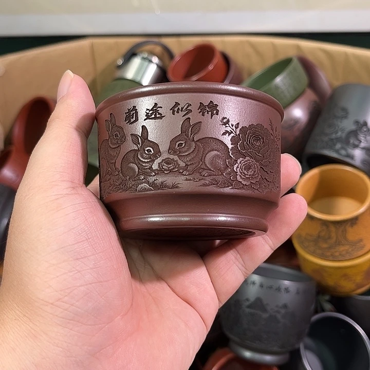 茶杯紫砂全手工紫砂主人杯