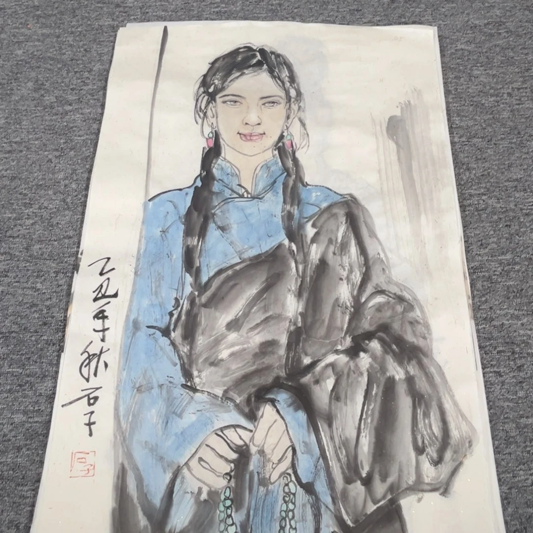 国画绘画作品多次