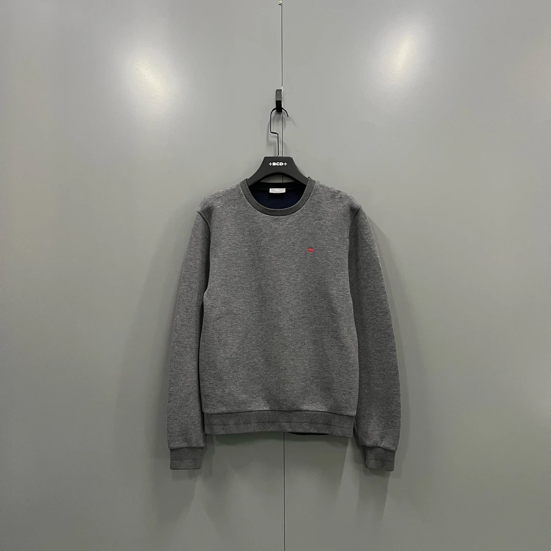 99新 DIOR/迪奥 h919 灰色小蜜蜂刺绣卫衣 S码 606827