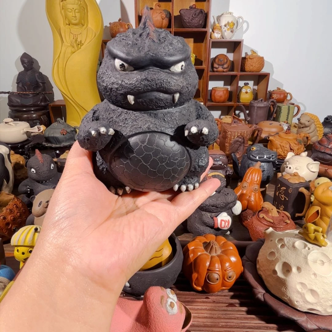 紫砂茶壶万**藏纯手工制作过程非常