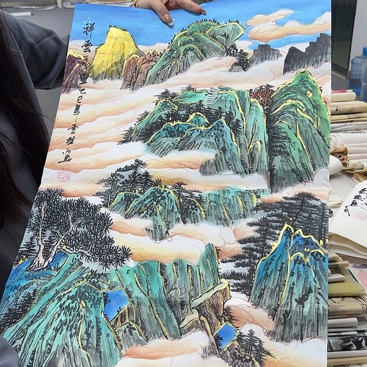 国画纯手绘字画作品