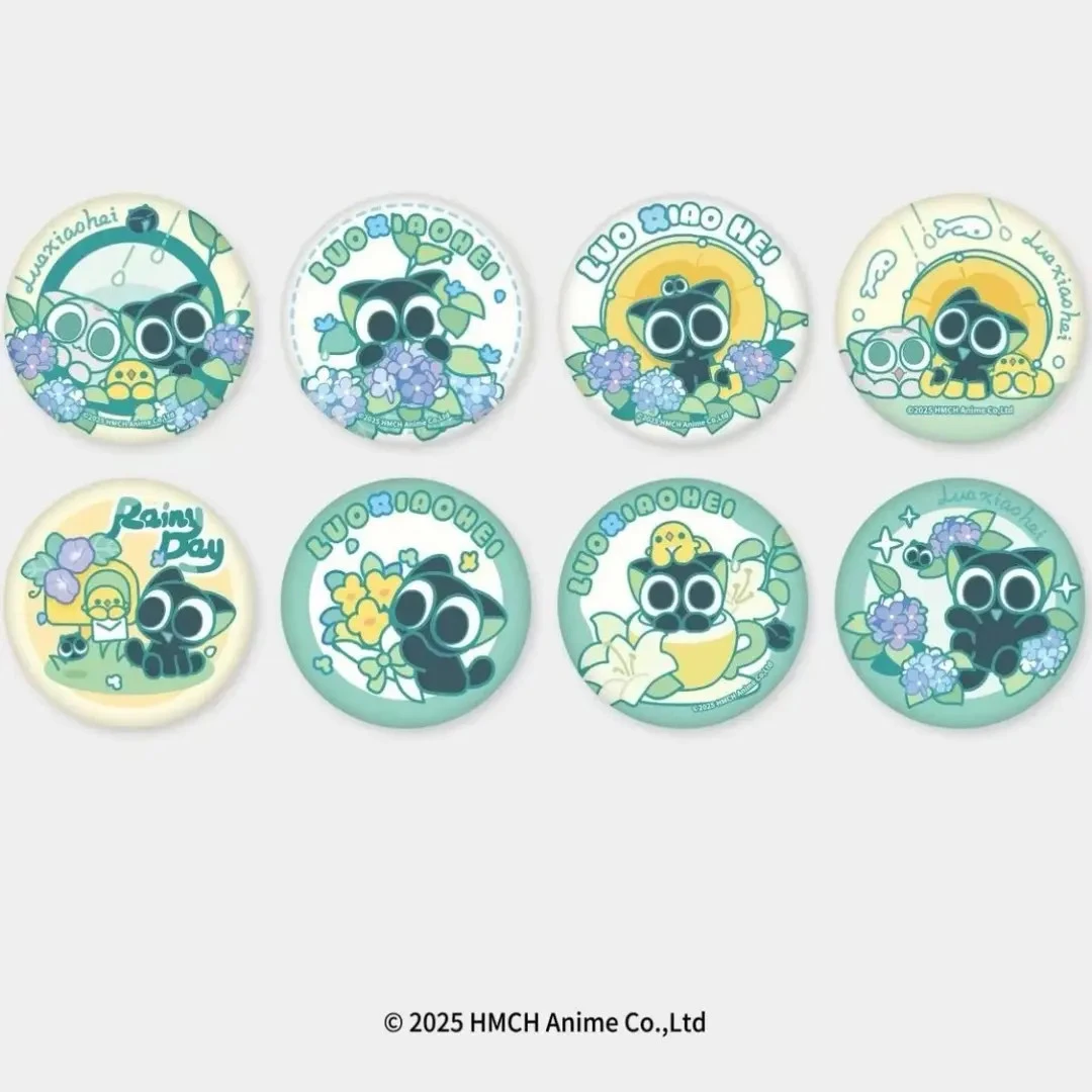 罗小黑雨中曲系列马口铁徽章盲盒