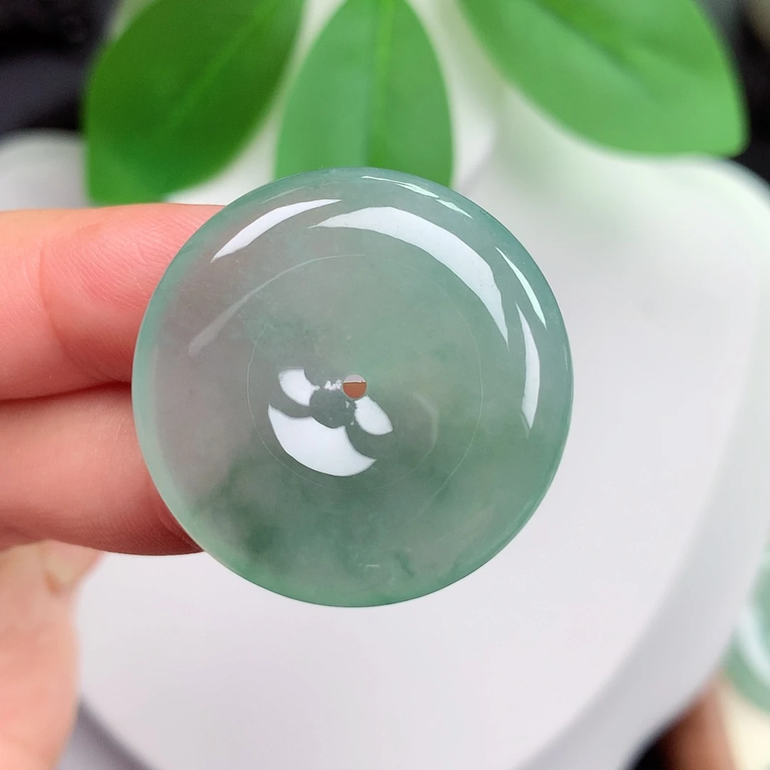 颈饰未镶嵌翡翠平安扣29.3x5.7mm