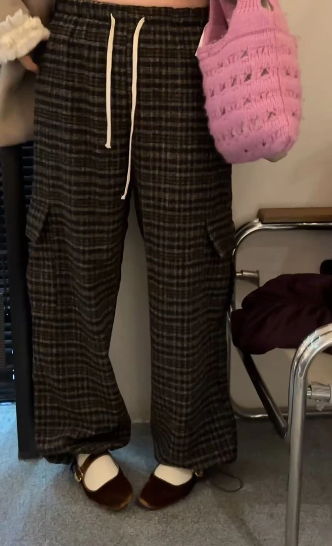 MZ.sister工装格子裤【20031】