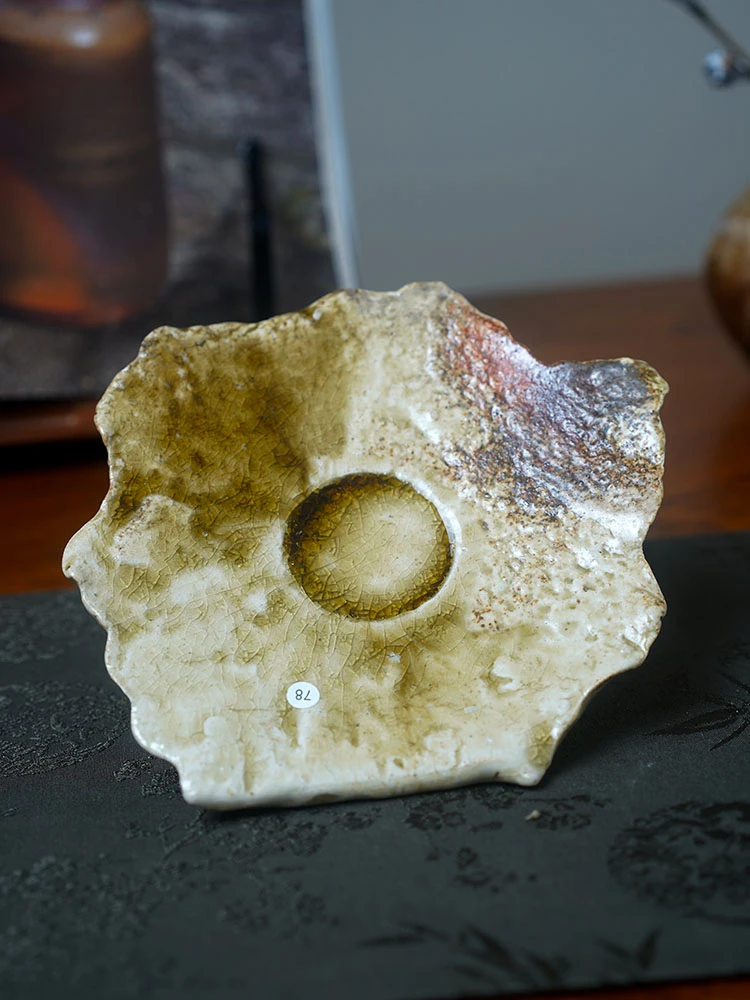 伊禾集物 日本伊贺烧手工匠人 新学 盘 杯托 茶道 零配 78#