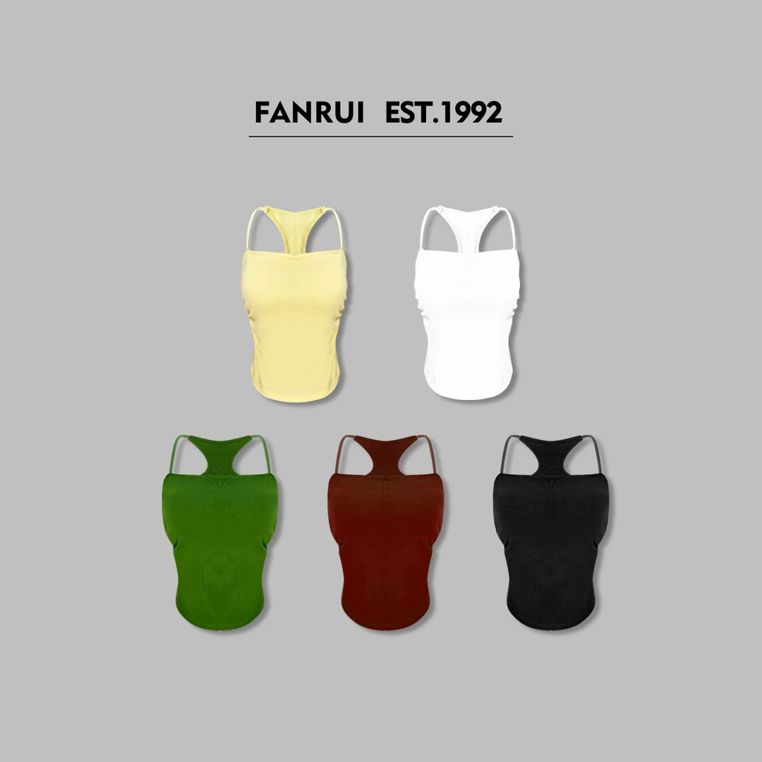 FANRUI/泛芮「青梅奶酪」辣妹设计感显瘦内搭工字背心吊带女B15917
