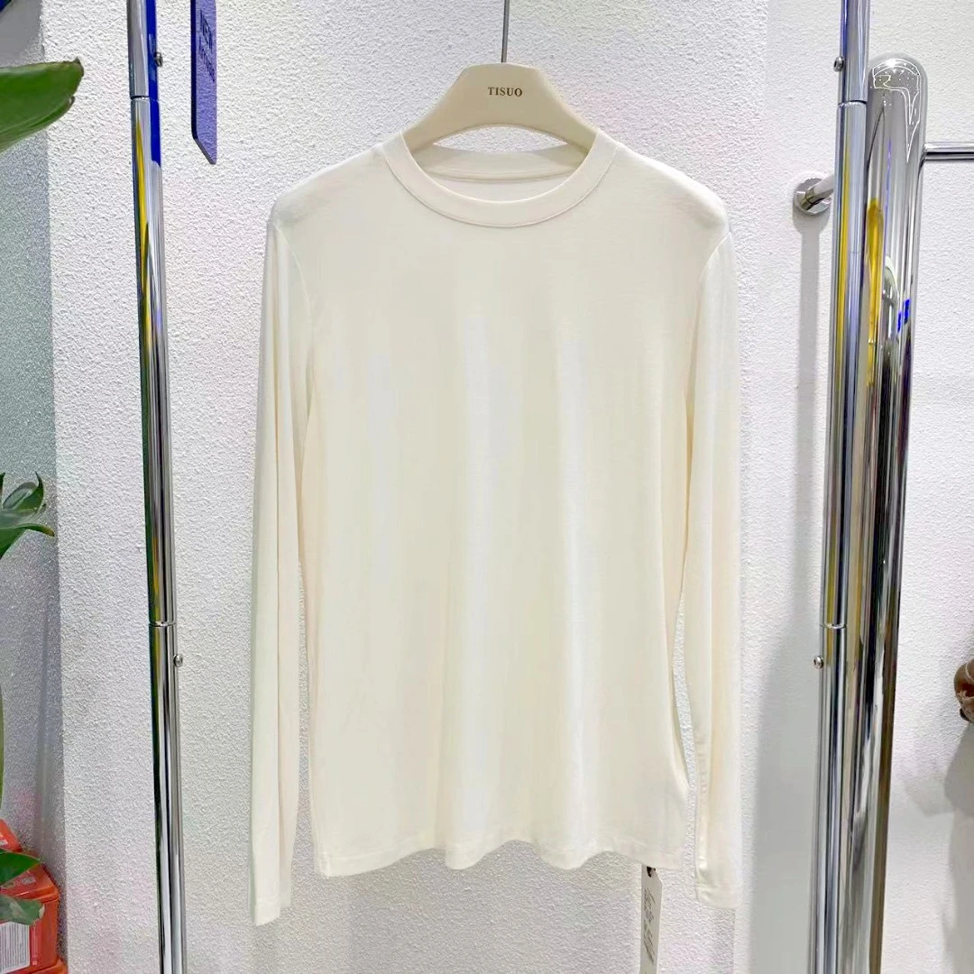 TISUO/绨索百搭面膜白T长袖上衣 TS214949
