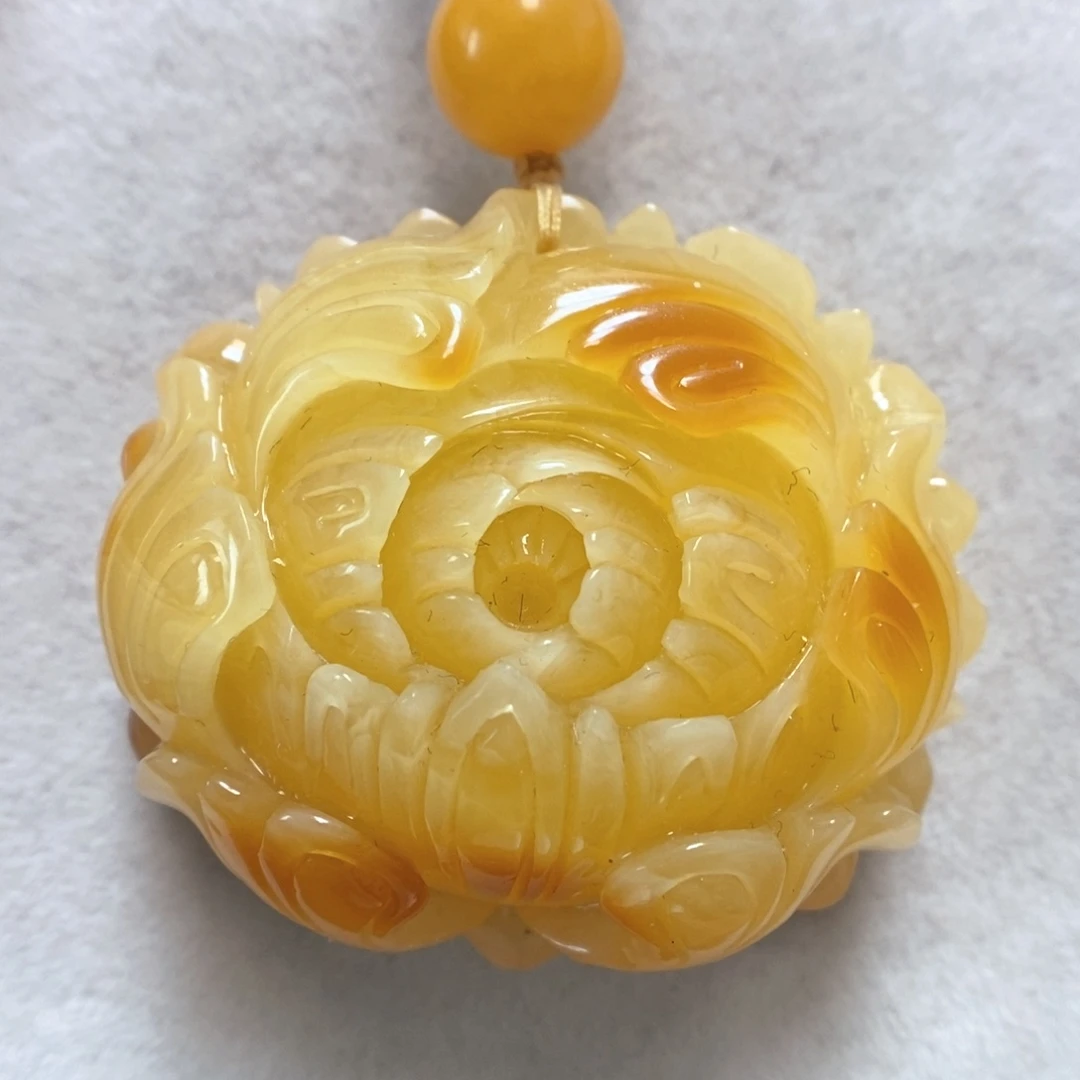 蜜蜡项链未镶嵌吊坠