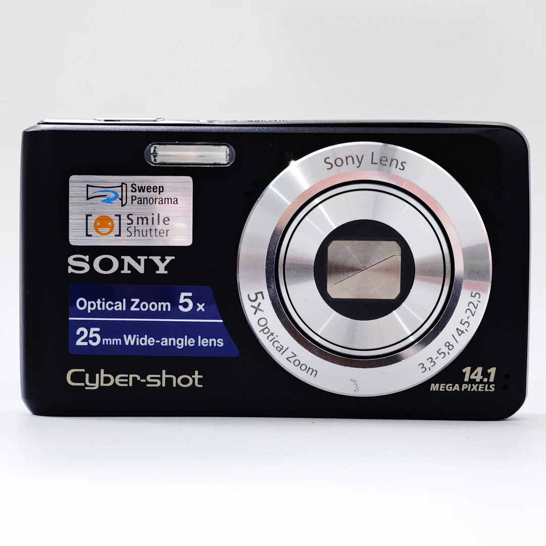 95新 Sony/索尼 w520黑色精品带原盒1410w像素5x光变ccd数码相机