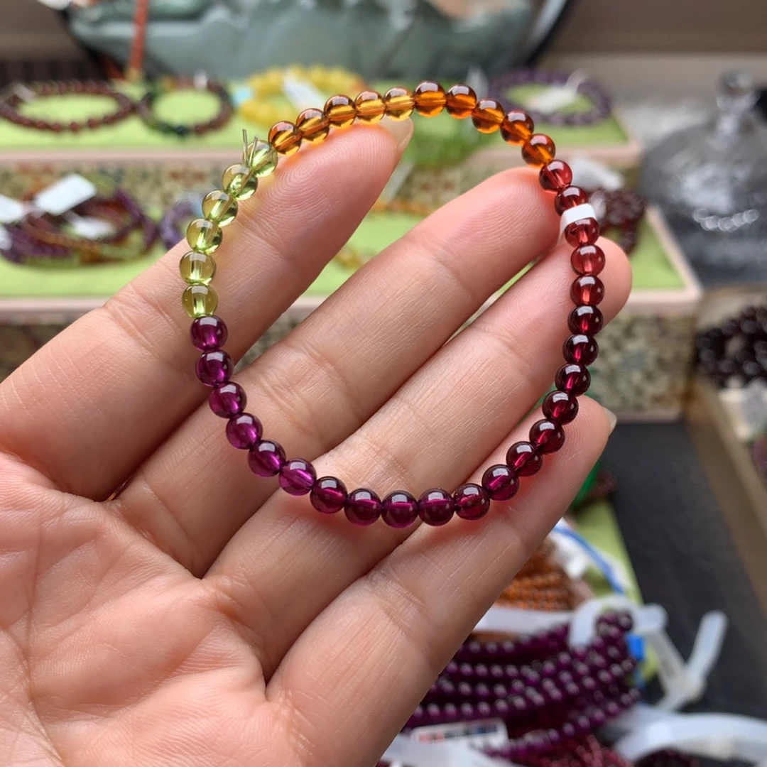 石榴石未镶嵌手串手串4.8