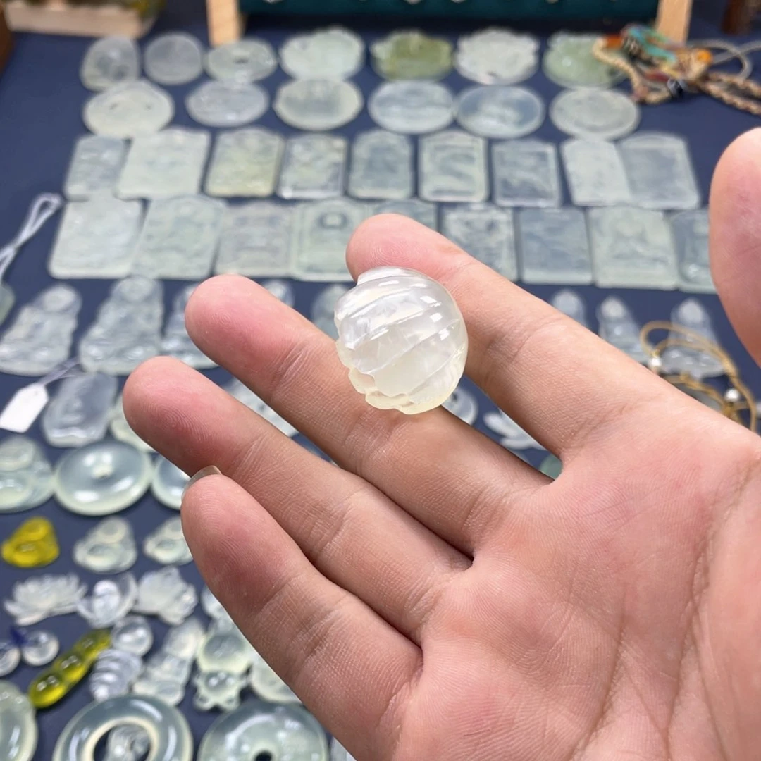 二***麻蛇纹石玉未镶嵌多样性随机发一