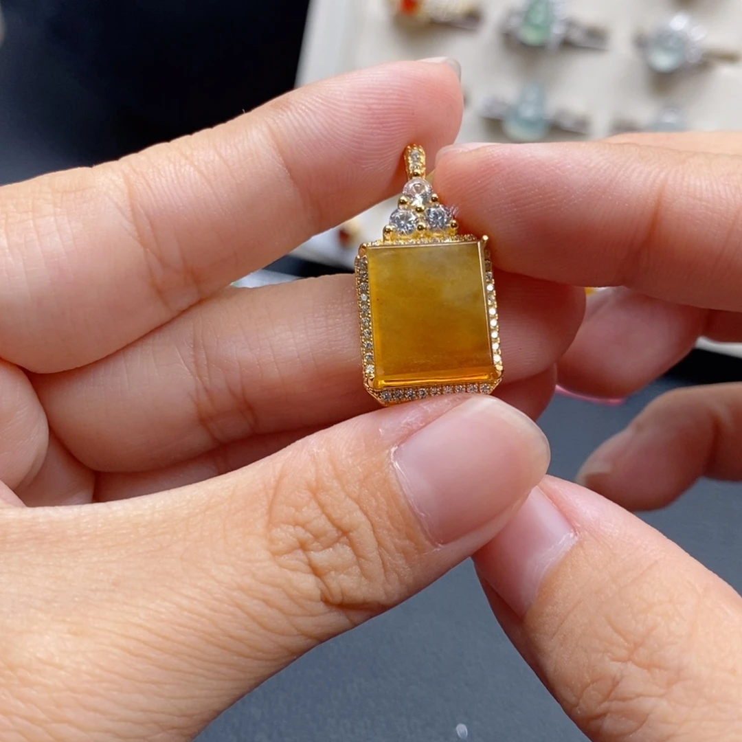 翡翠银S925镶嵌戒指