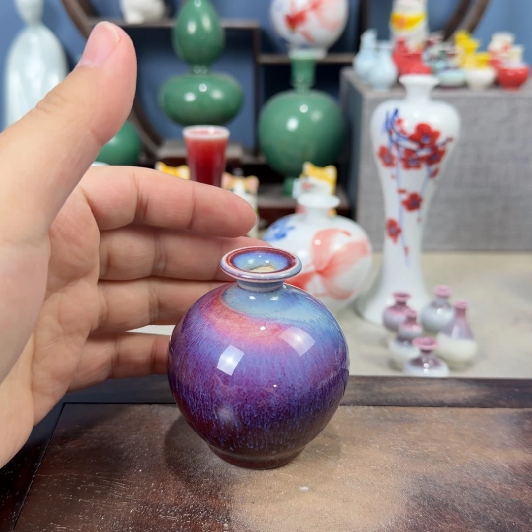 陶瓷手工小花器摆件