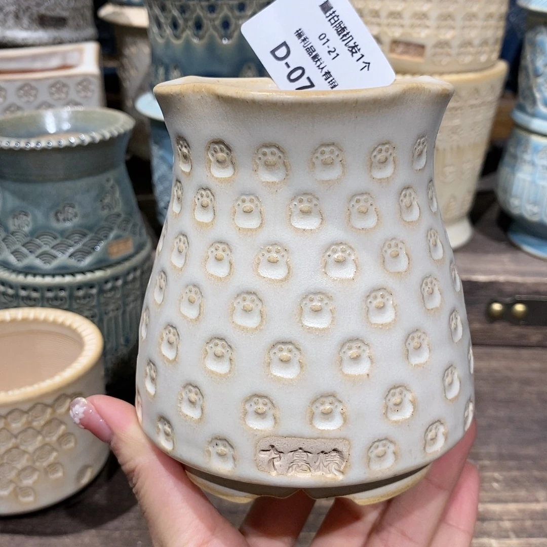 七里烧花盆1-21-078口径6