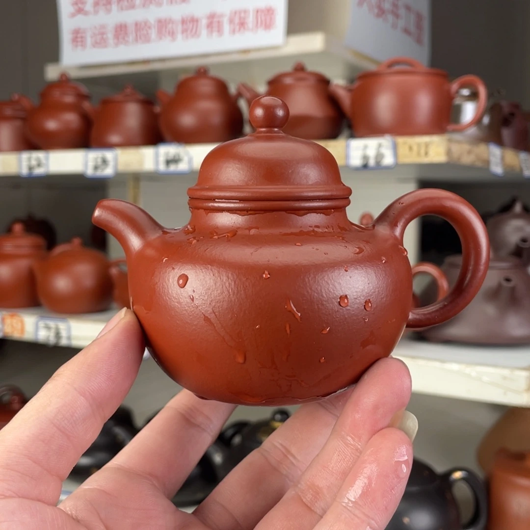 茶壶紫砂小煤窑朱泥全手200毫升