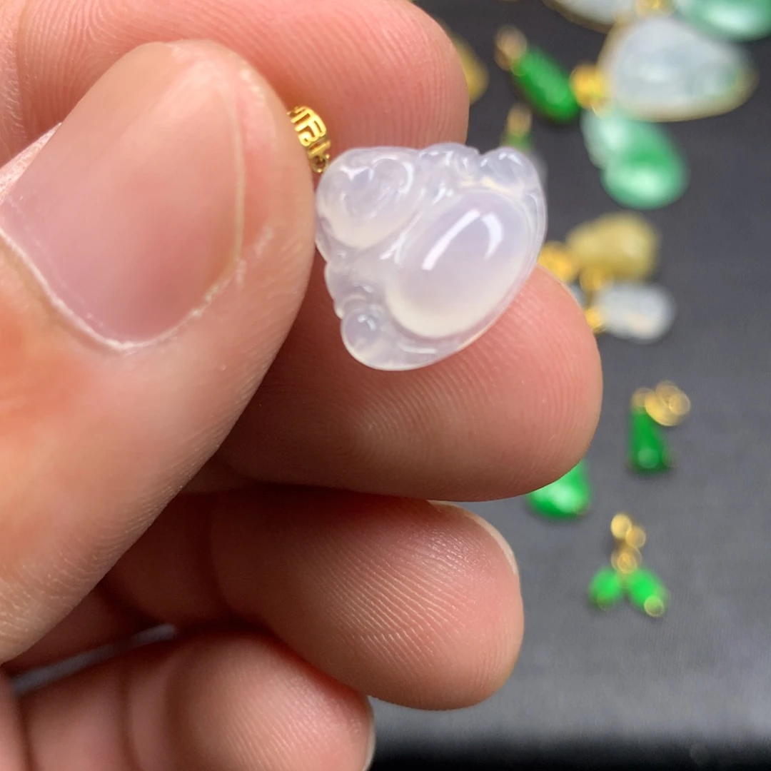 【闪购商品】颈饰18K金镶嵌翡翠翡翠