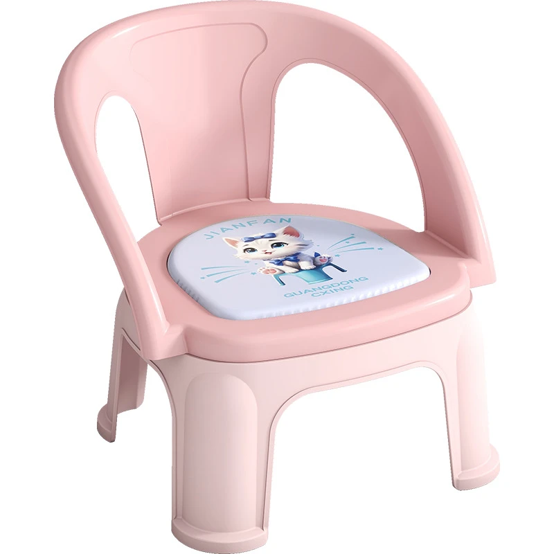 幼儿靠背椅子儿童餐椅放屁凳子宝宝吃饭椅防滑家用板凳卡通叫叫椅