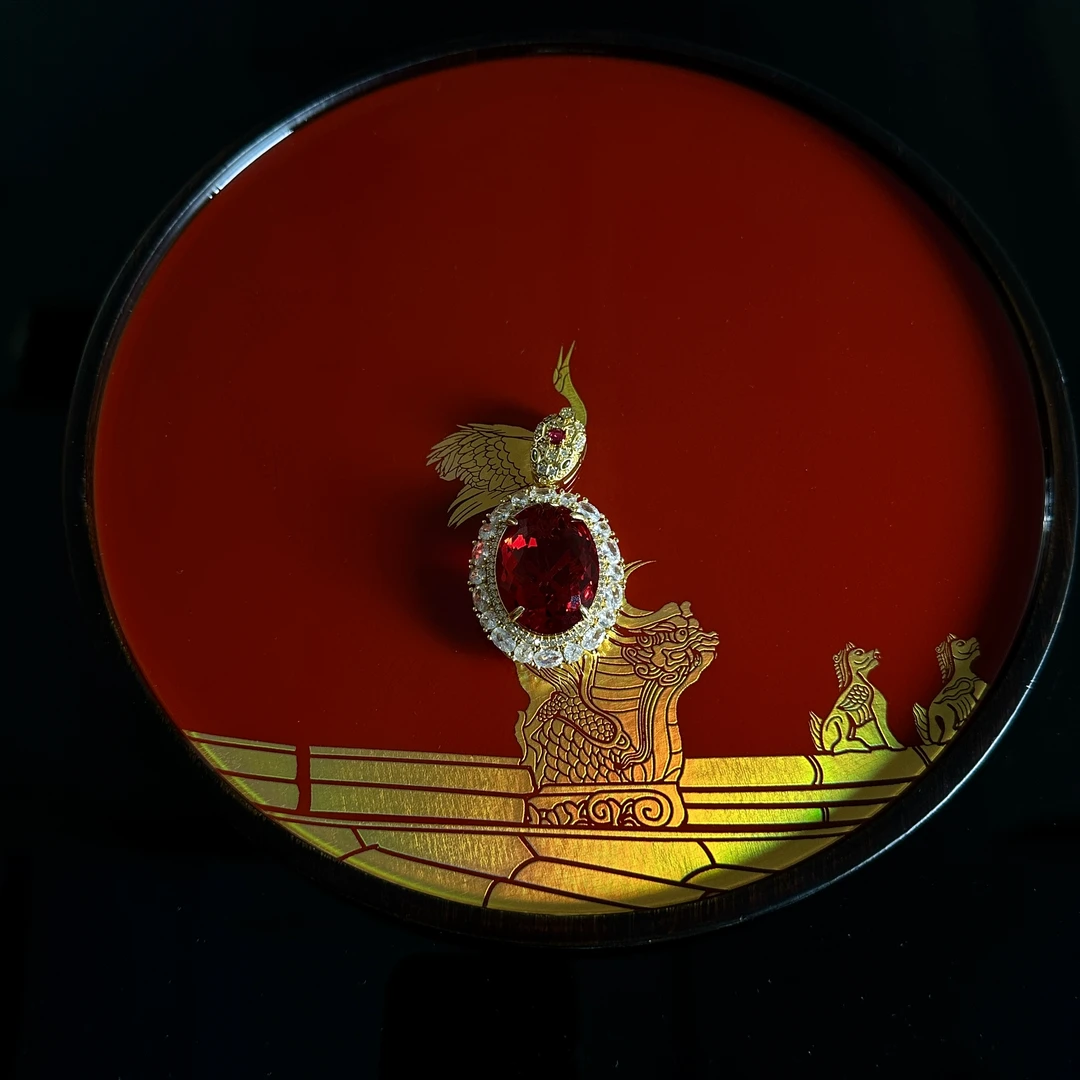 【谦华甄选】高端奢华大气鸿运当头吊坠发一件