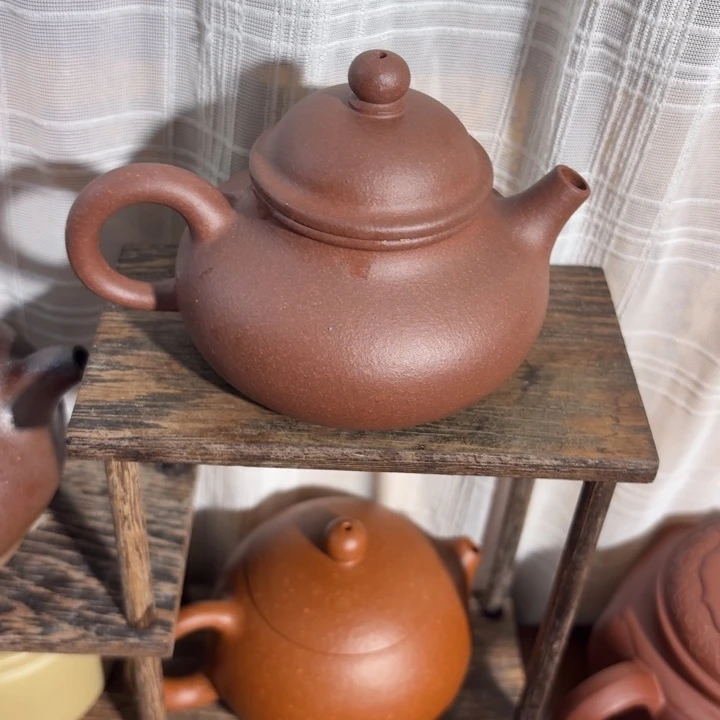 紫砂茶壶紫泥容天150cc