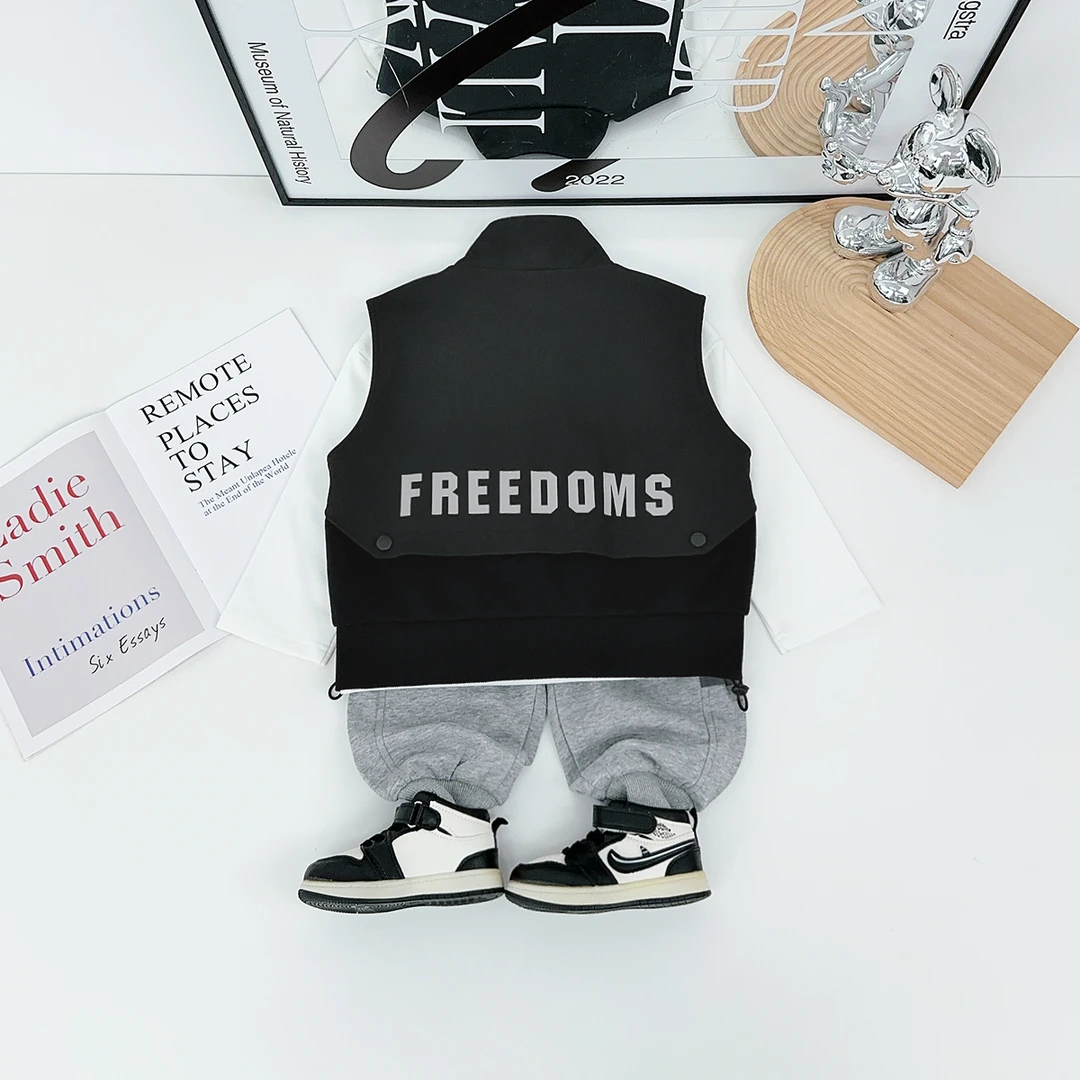 儿童马甲秋季2025新款男童外套时尚韩版洋气 FB25233悠悠童话童装