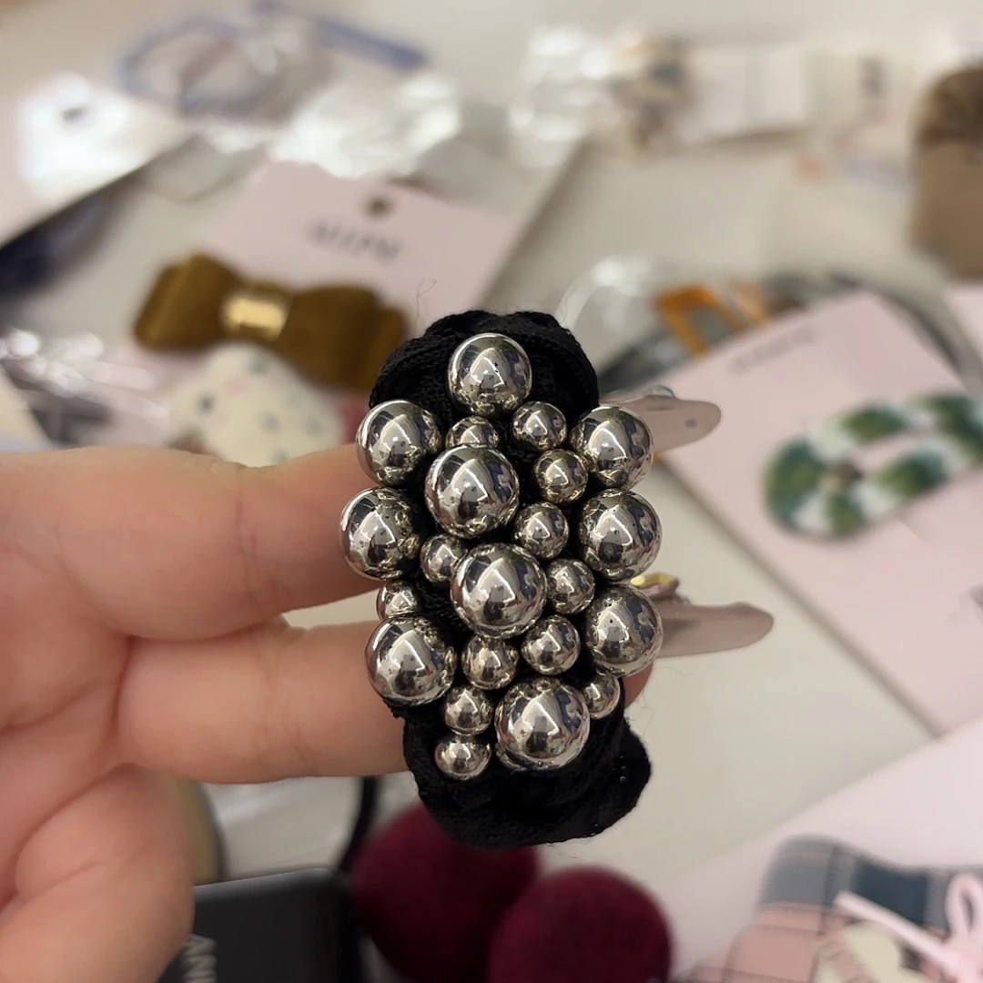 皮质铁合金发饰发夹