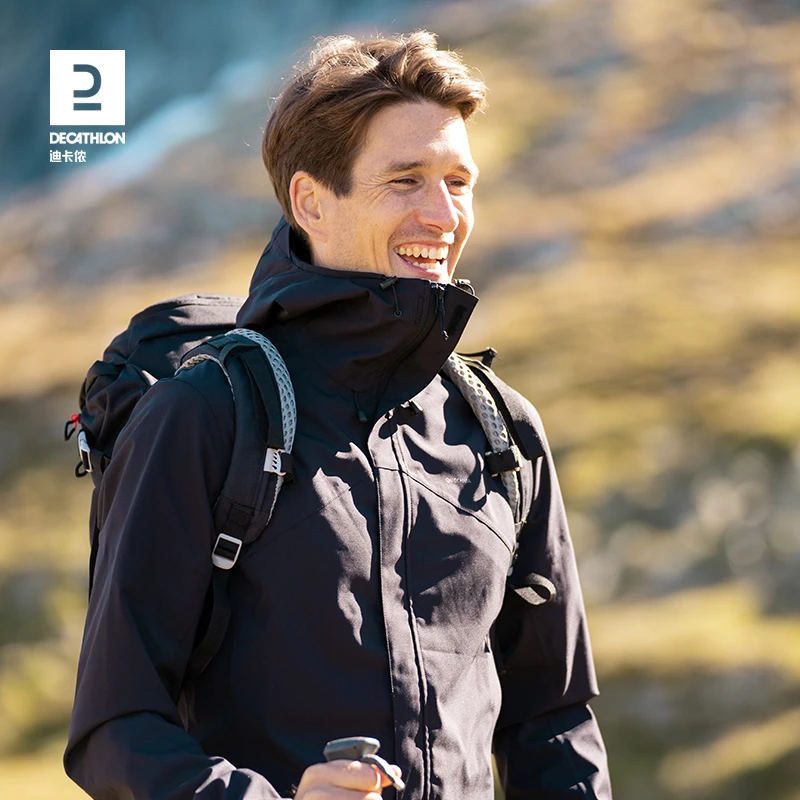【商场同款新品】迪卡侬杭州MH150冲锋衣防风防水登山徒步309604