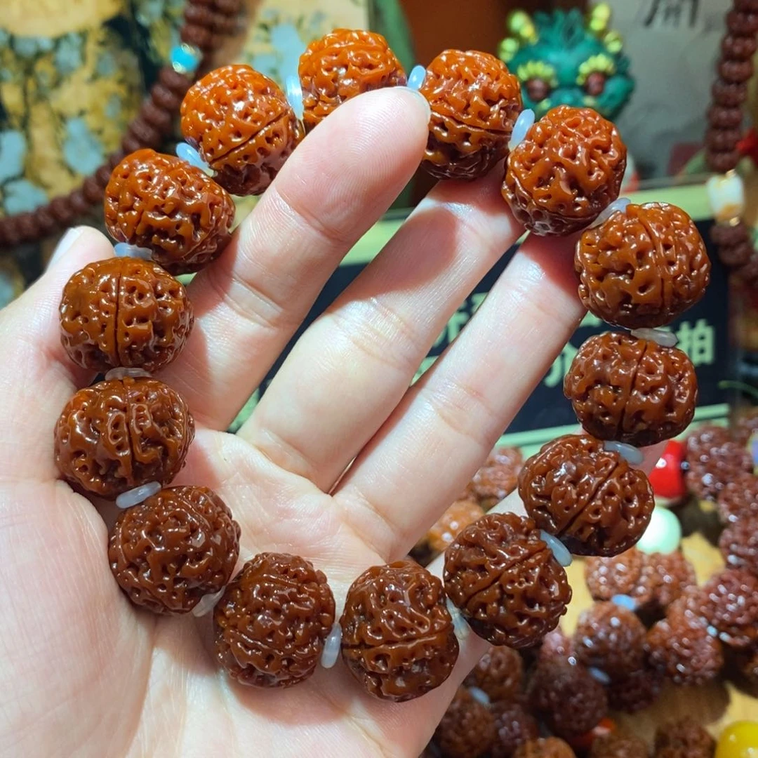 金刚菩提手串519玉化素。