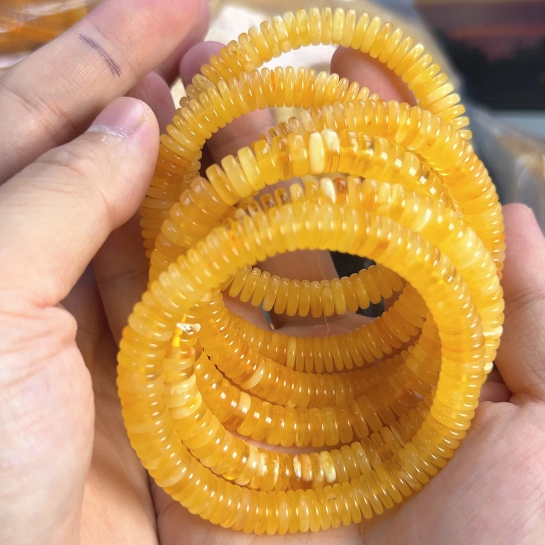 琥珀未镶嵌裸石8mm手串多种发其一004