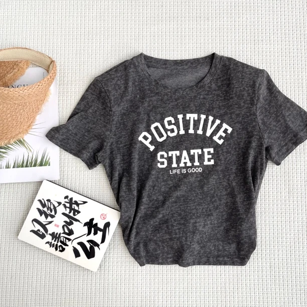 ［巧巧定制］新款韩版百搭修身显瘦时尚字母后系带短袖打底T恤 6558