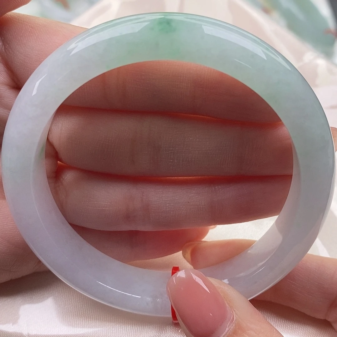 翡翠未镶嵌手镯（圆镯）缅甸天然A货翡翠 58 推荐