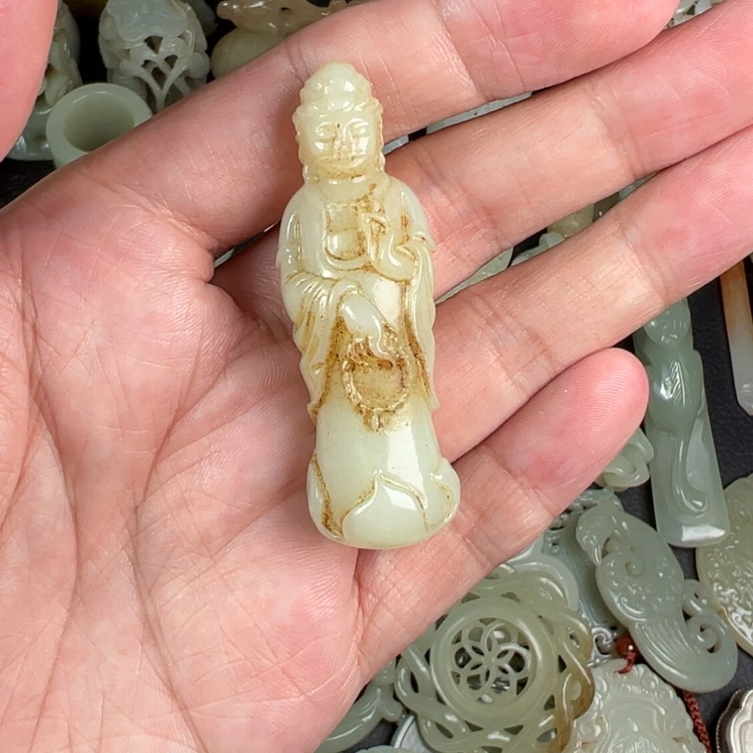 和田玉未镶嵌吊坠(不含链)瞰**士