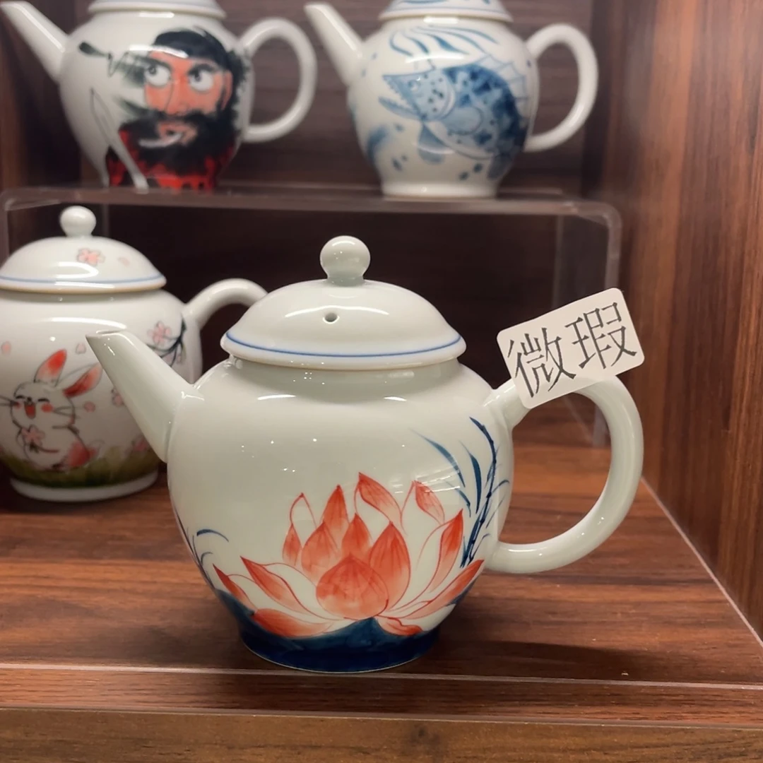 微瑕釉下彩纯手绘