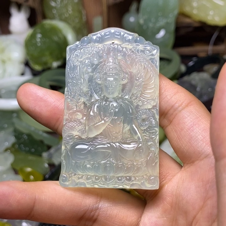 岫玉未镶嵌岫玉颈饰鑫**频