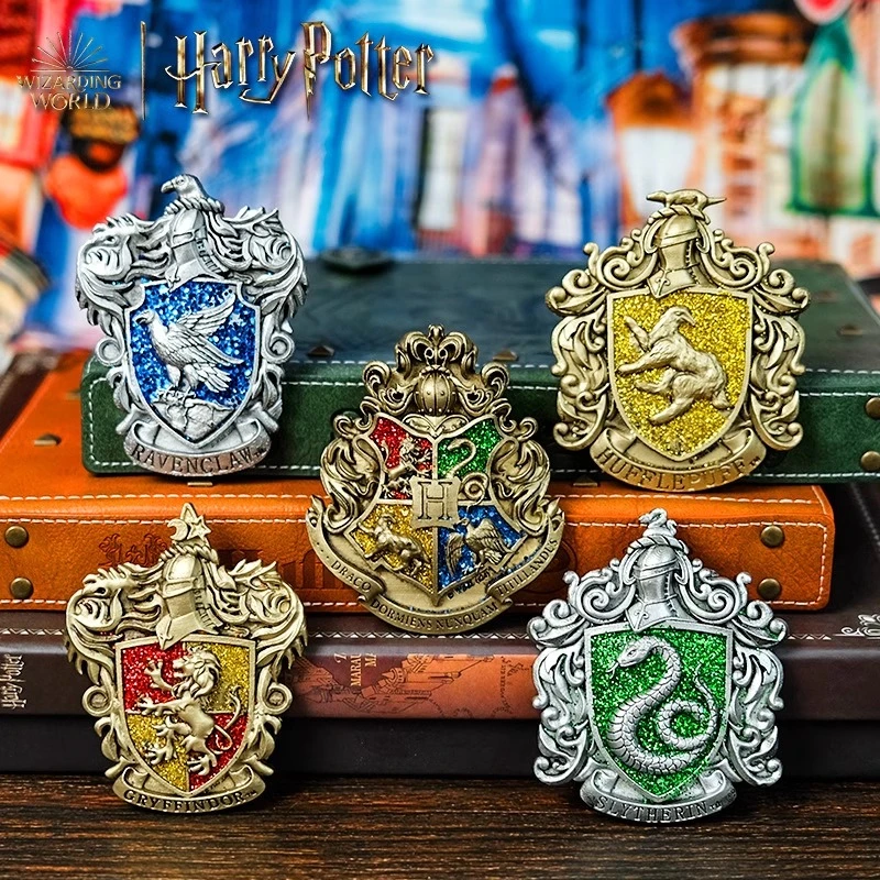 微瑕正版哈利波特复古学院冰箱贴磁吸扣冰箱贴树脂霍徽章磁贴