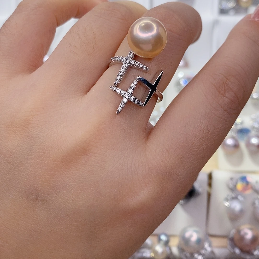 未镶嵌戒指淡水珍珠