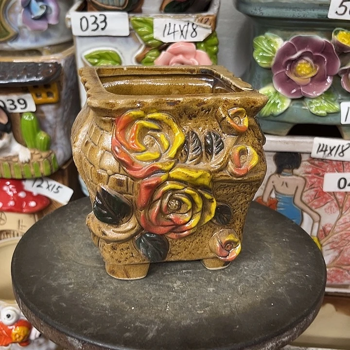 粗陶材质多肉花盆