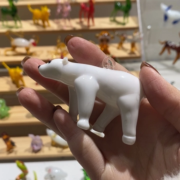 琉璃手工艺品琉璃北极熊