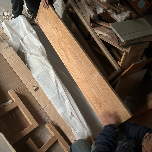 长凳样品红橡150×30×45红橡瑕疵木工0296