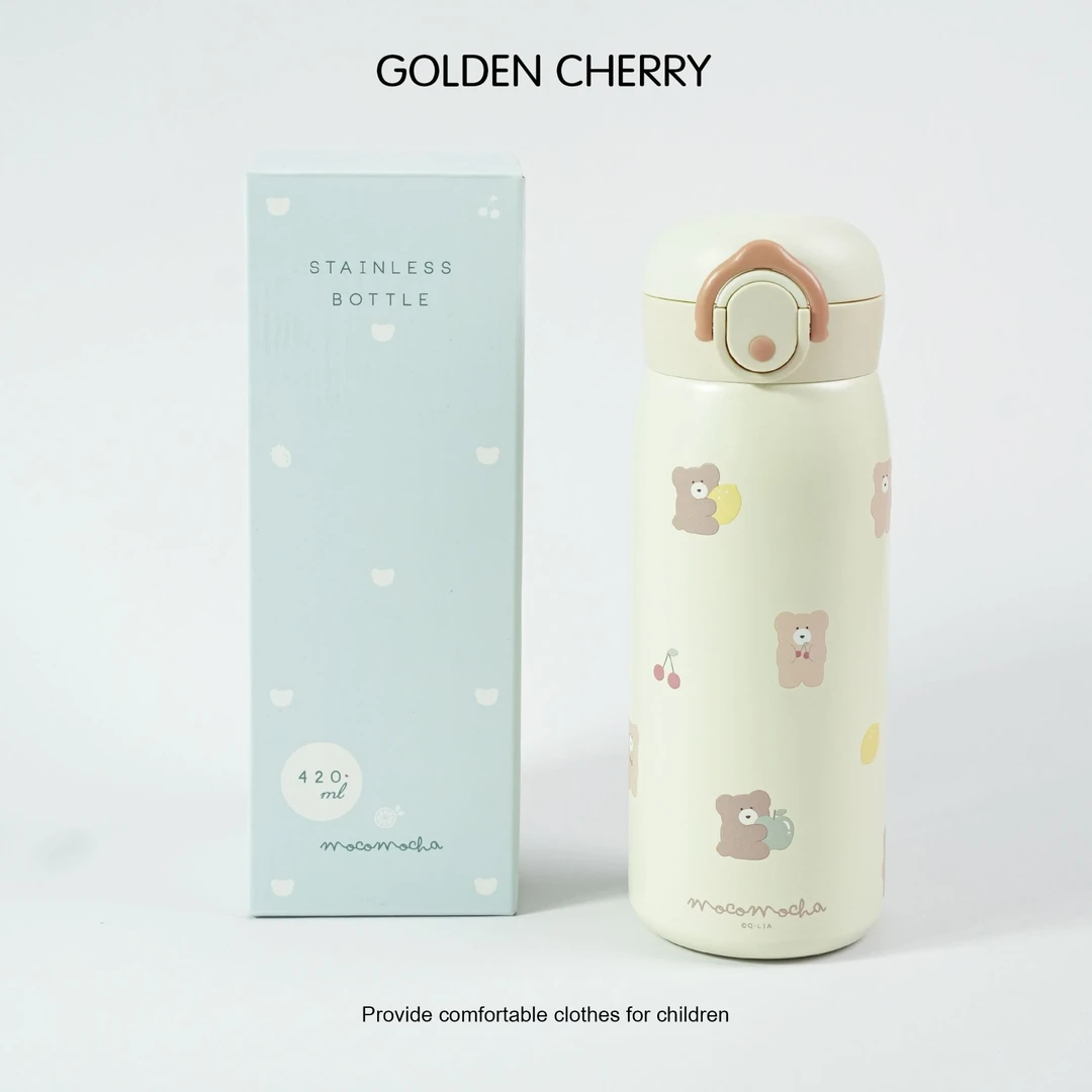【Golden cherry】亲子小熊可爱创意水杯420ML